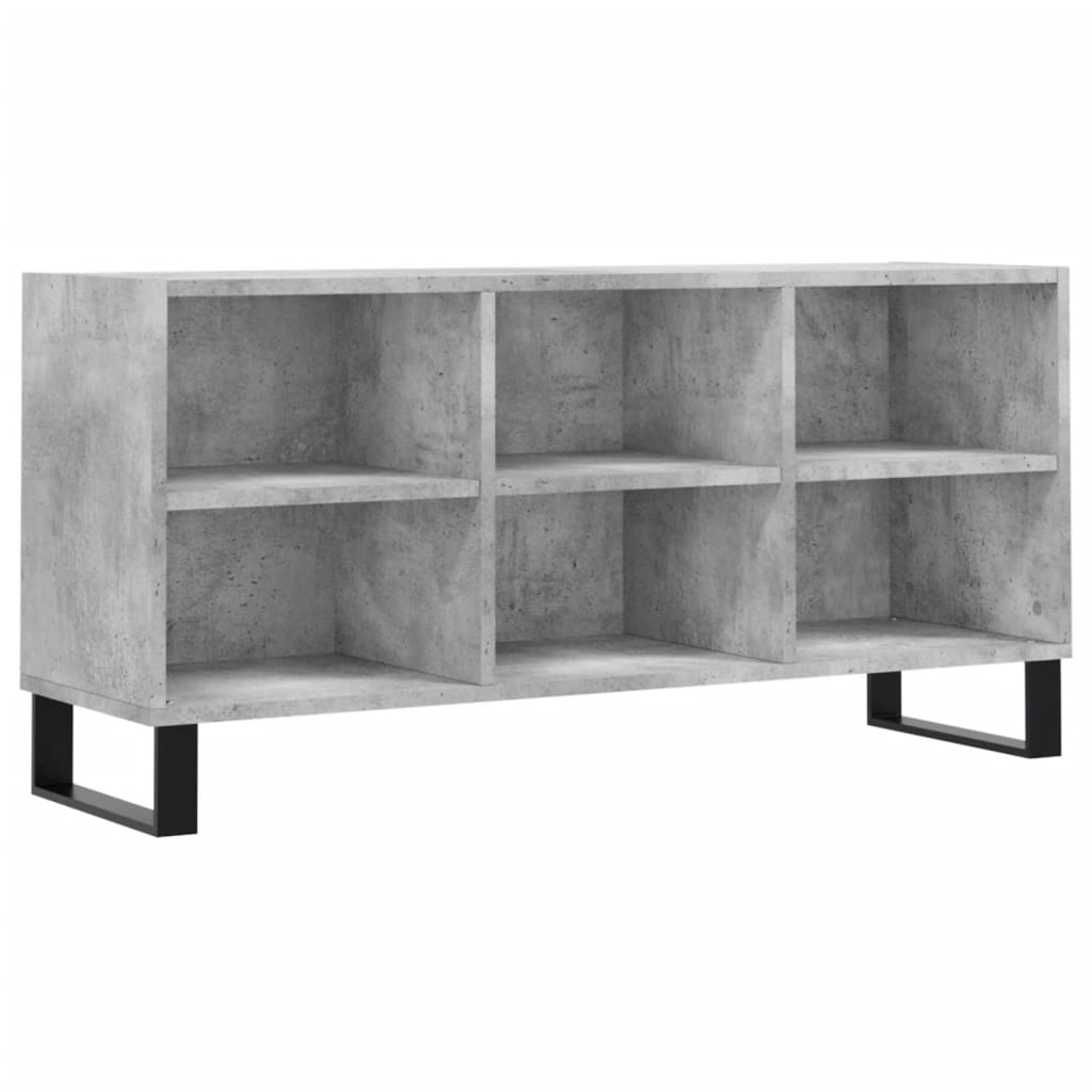 TV Cabinet Concrete Grey 103,5x30x50 cm Engineered Wood