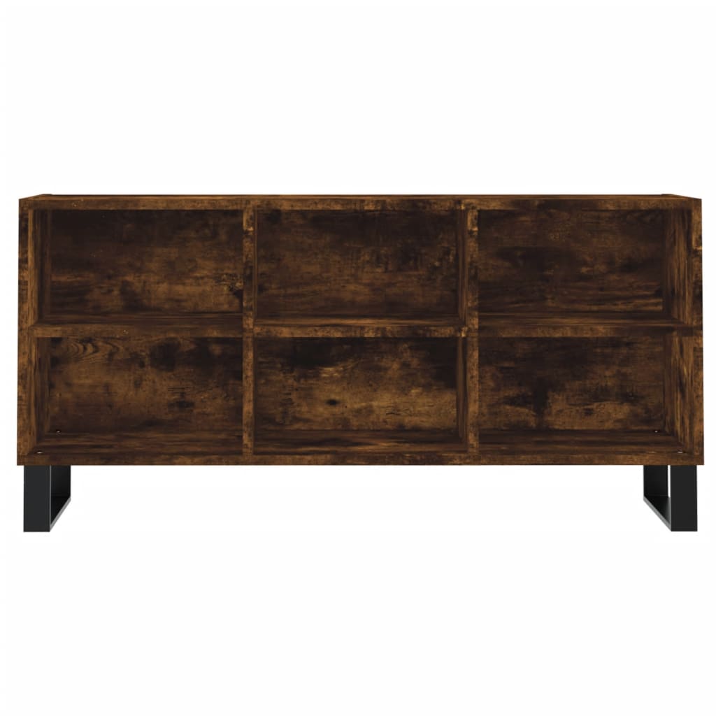 TV Cabinet Smoked Oak 103,5x30x50 cm Engineered Wood