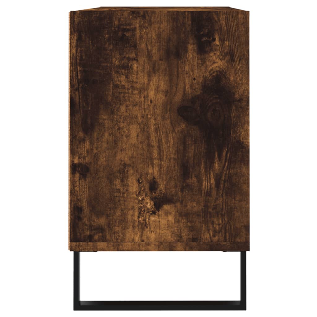 TV Cabinet Smoked Oak 103,5x30x50 cm Engineered Wood