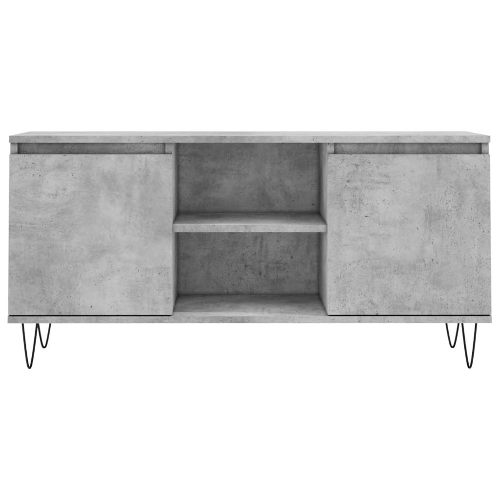 TV Cabinet Concrete Grey 104x35x50 cm Engineered Wood
