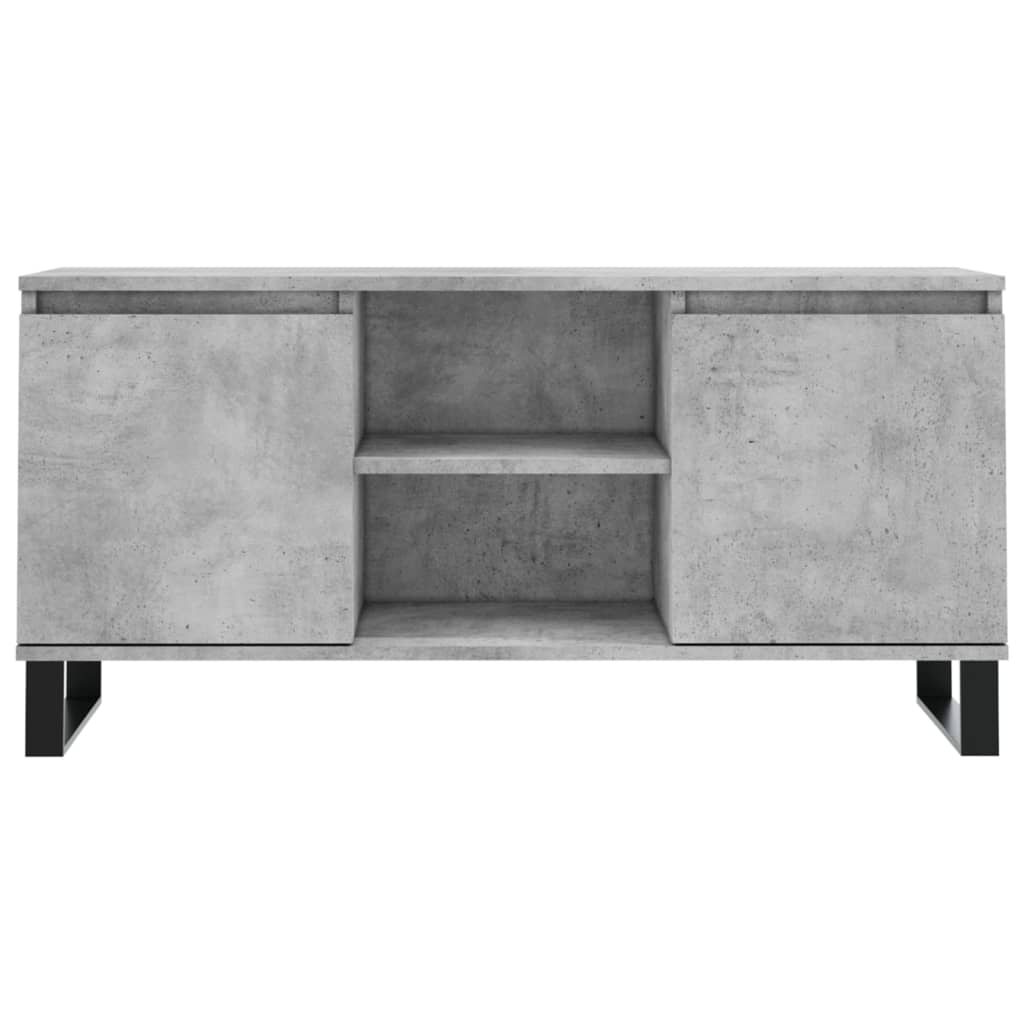 vidaXL TV Cabinet Concrete Grey 104x35x50 cm Engineered Wood