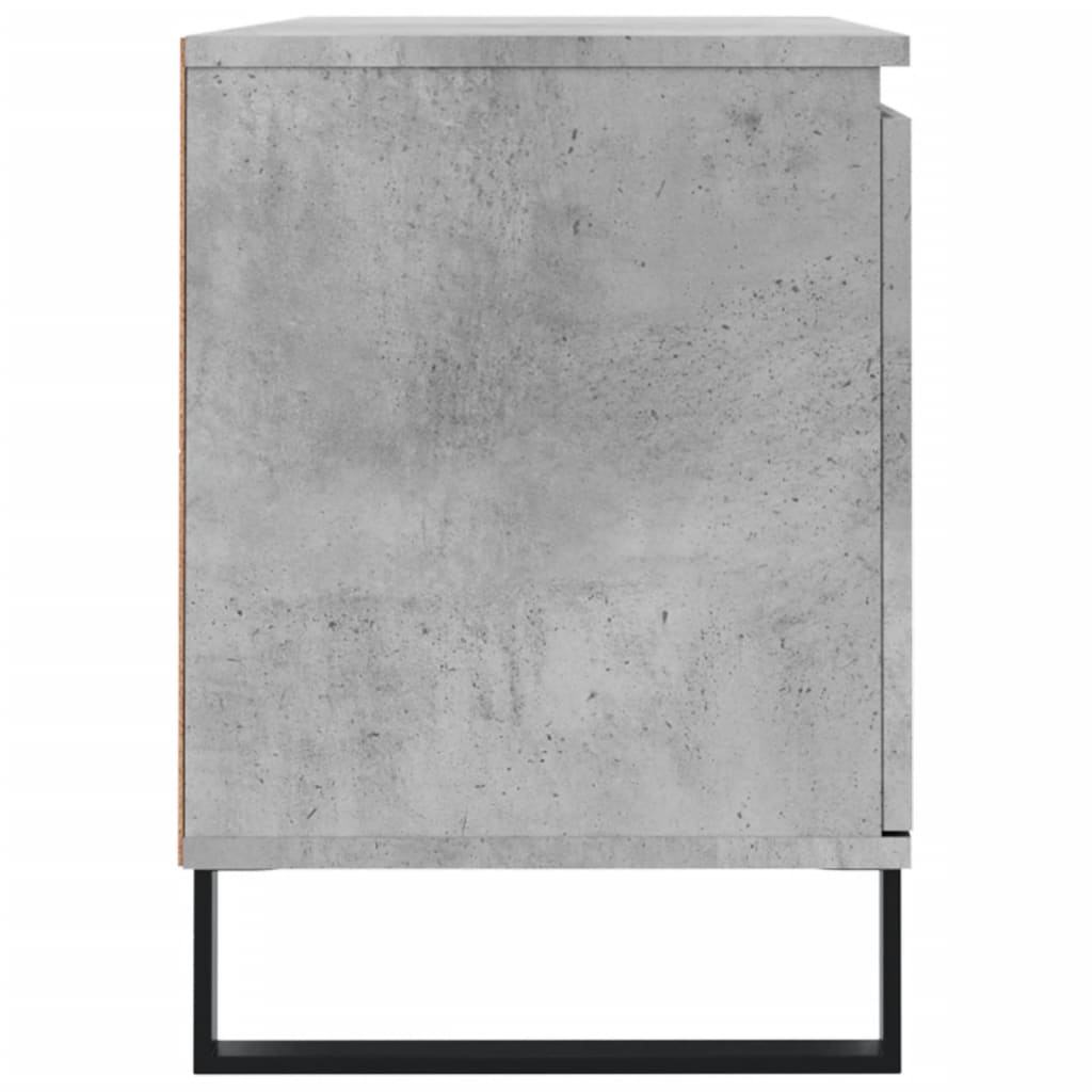 vidaXL TV Cabinet Concrete Grey 104x35x50 cm Engineered Wood