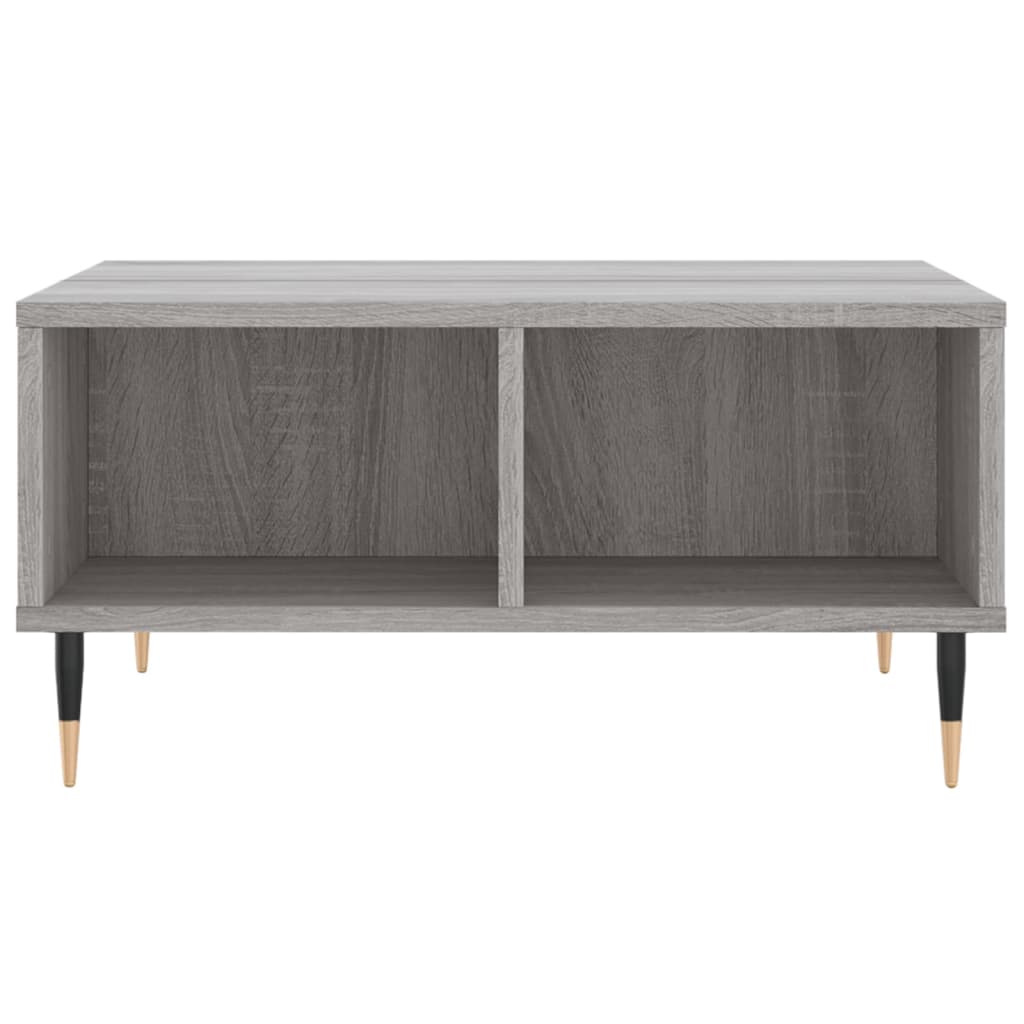 vidaXL Coffee Table Grey Sonoma 60x60x30 cm Engineered Wood