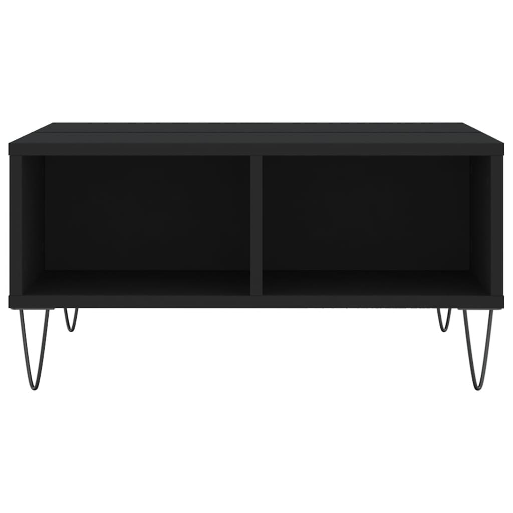 vidaXL Coffee Table Black 60x60x30 cm Engineered Wood