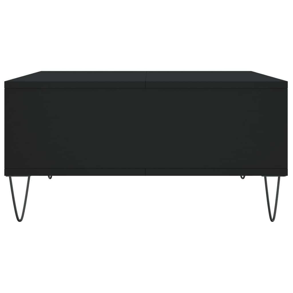 vidaXL Coffee Table Black 60x60x30 cm Engineered Wood