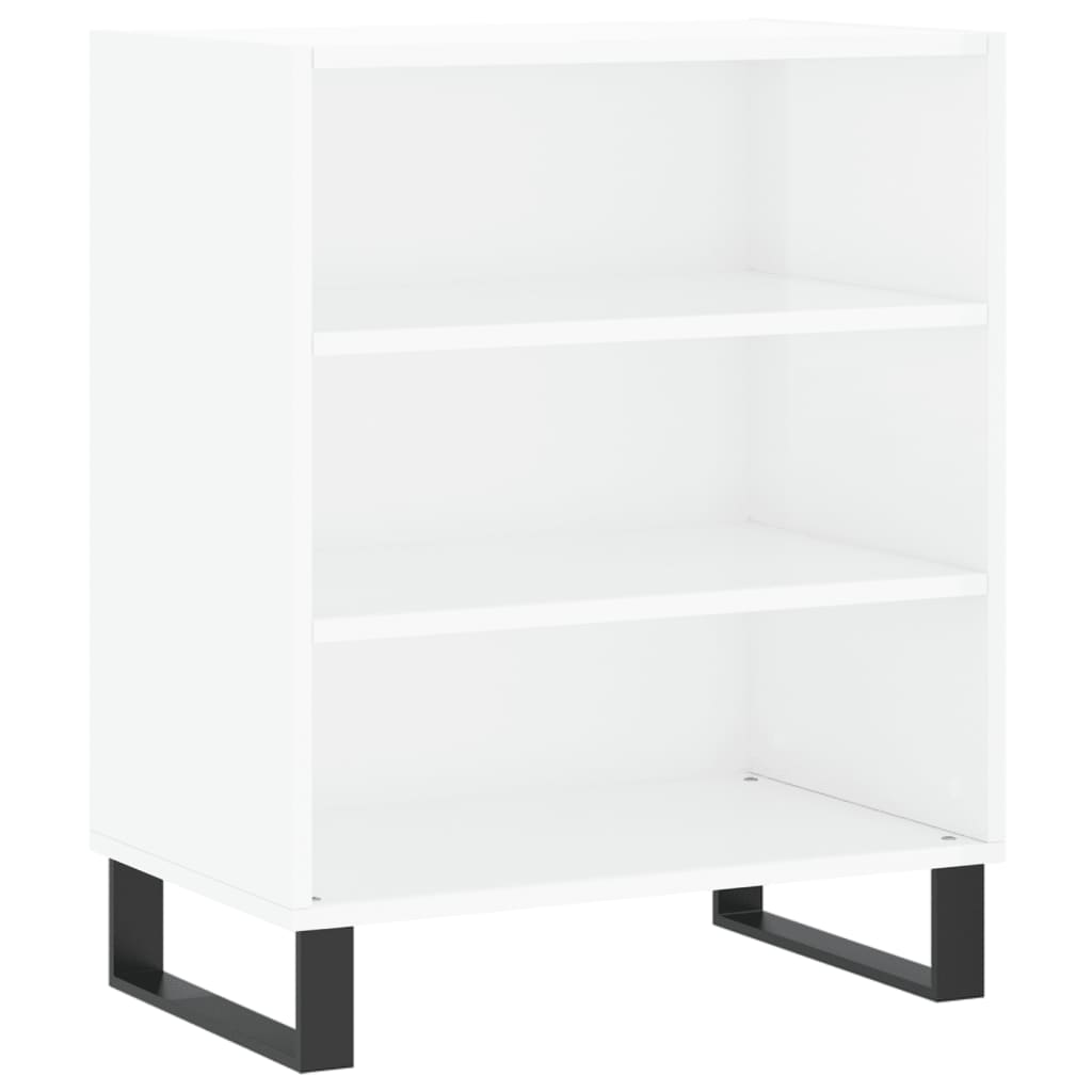 Sideboard High Gloss White 57x35x70 cm Engineered Wood