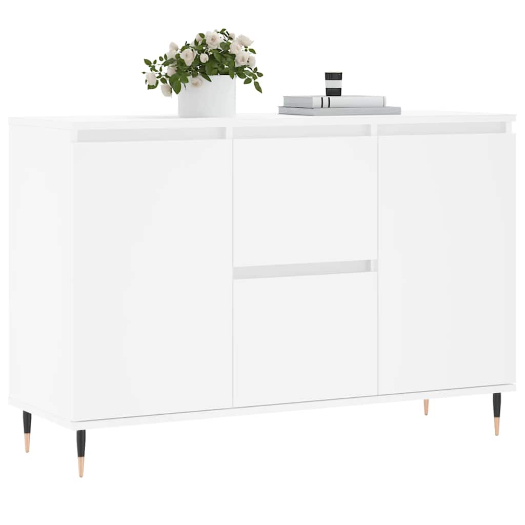 Sideboard White 101,5x35x70 cm Engineered Wood