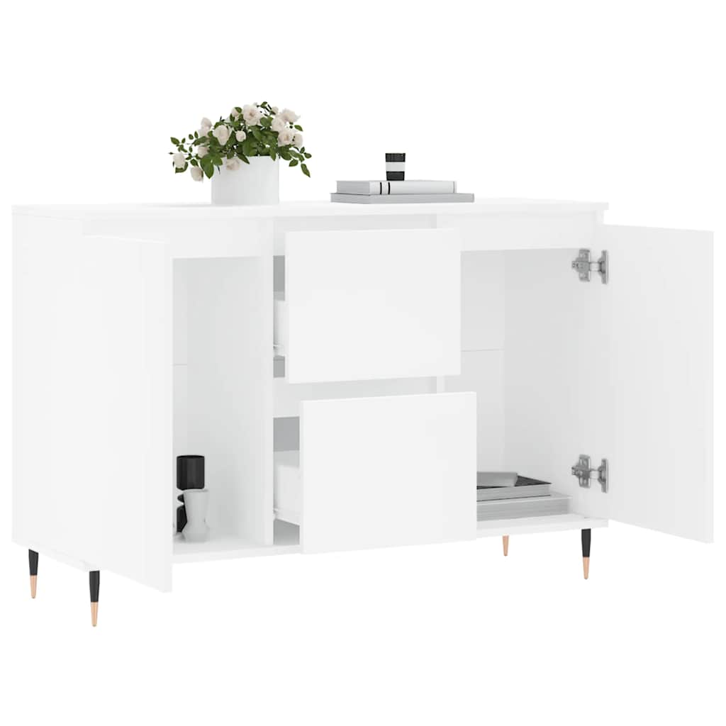 Sideboard White 101,5x35x70 cm Engineered Wood