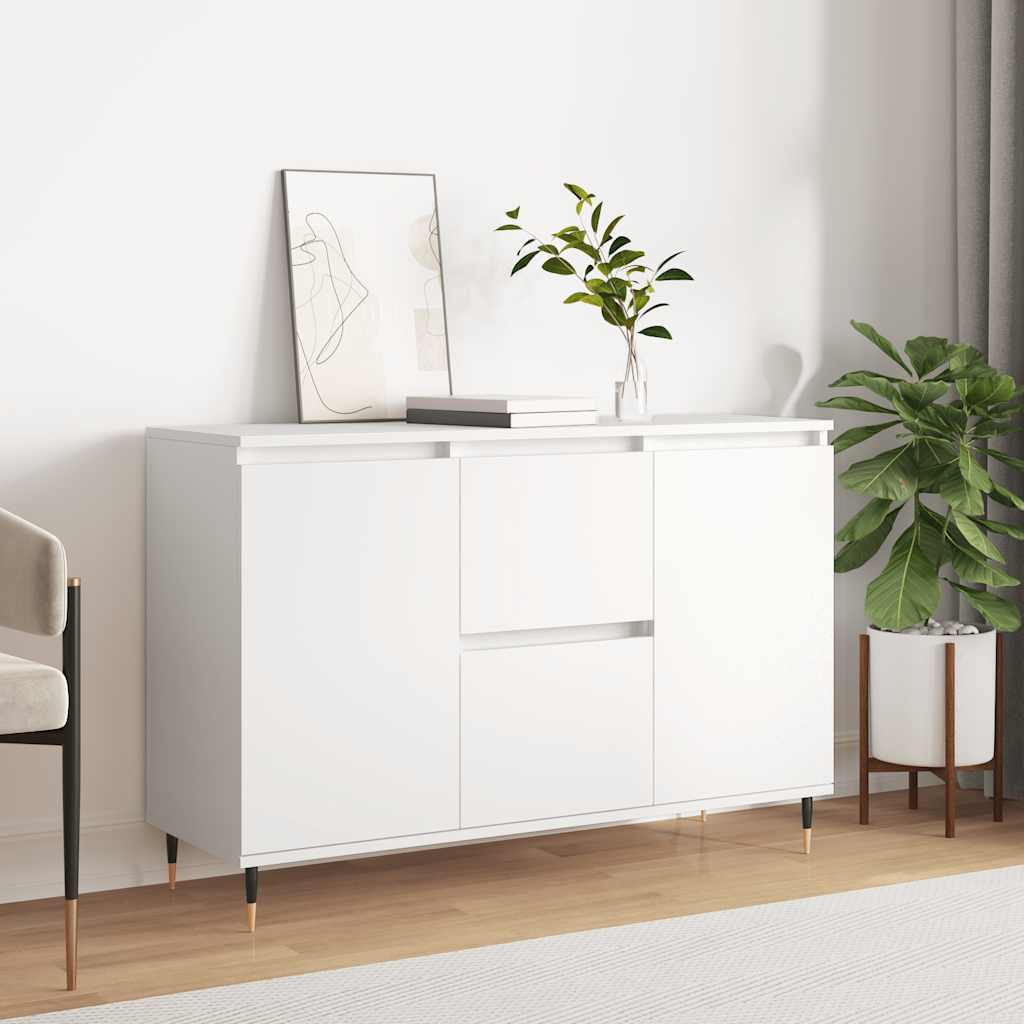Sideboard White 101,5x35x70 cm Engineered Wood