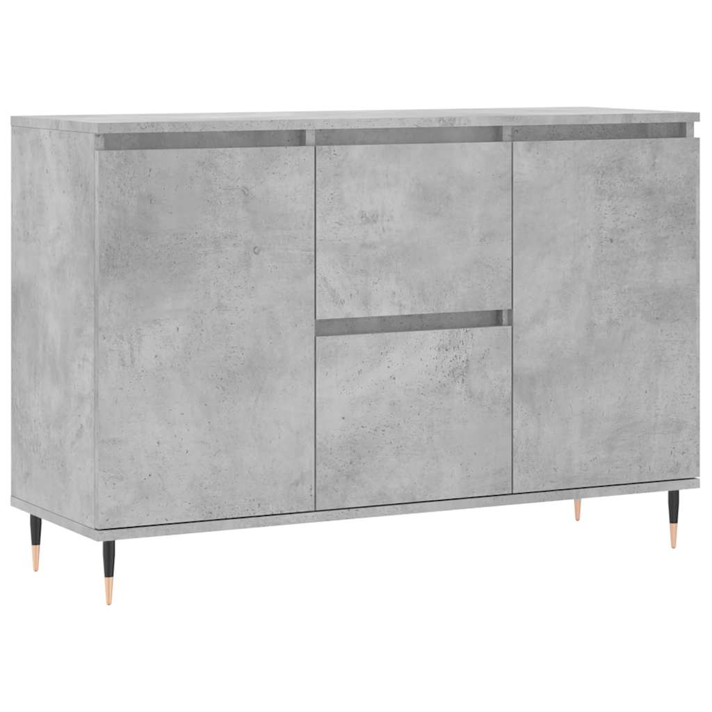 Sideboard Concrete Grey 101,5x35x70 cm Engineered Wood