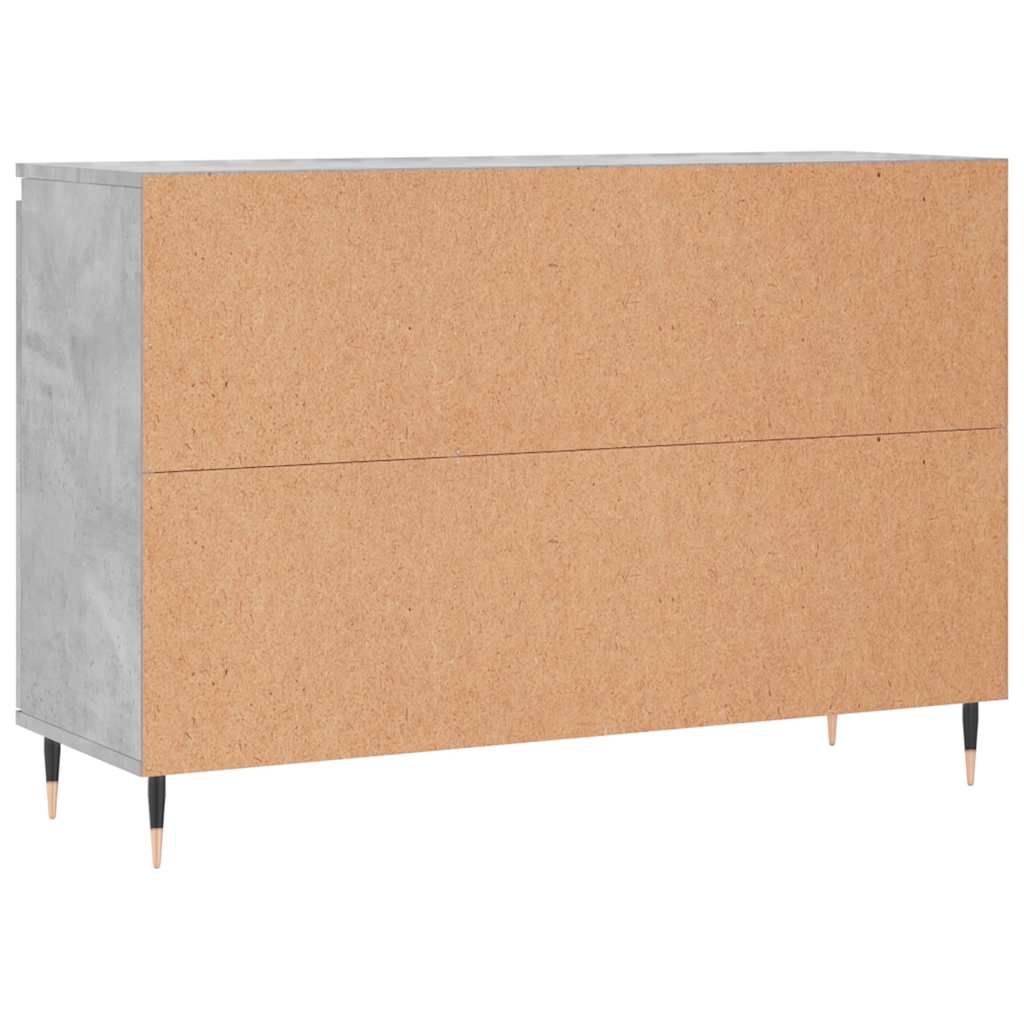 Sideboard Concrete Grey 101,5x35x70 cm Engineered Wood