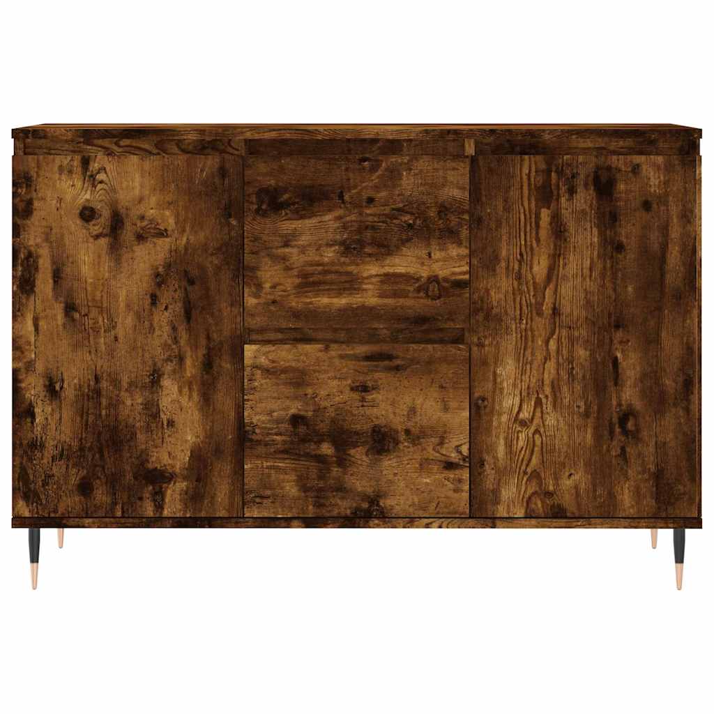Sideboard Smoked Oak 101.5x35x70 cm Engineered Wood