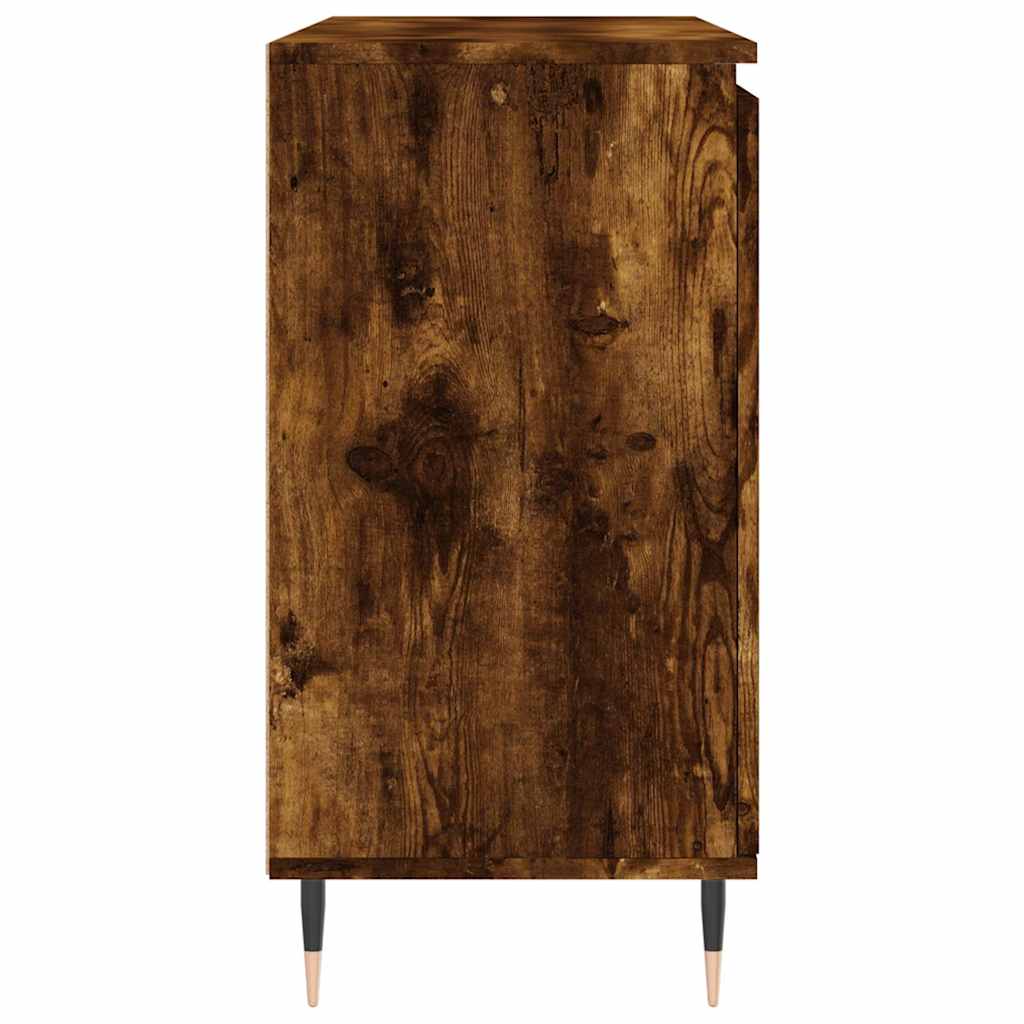 Sideboard Smoked Oak 101,5x35x70 cm Engineered Wood