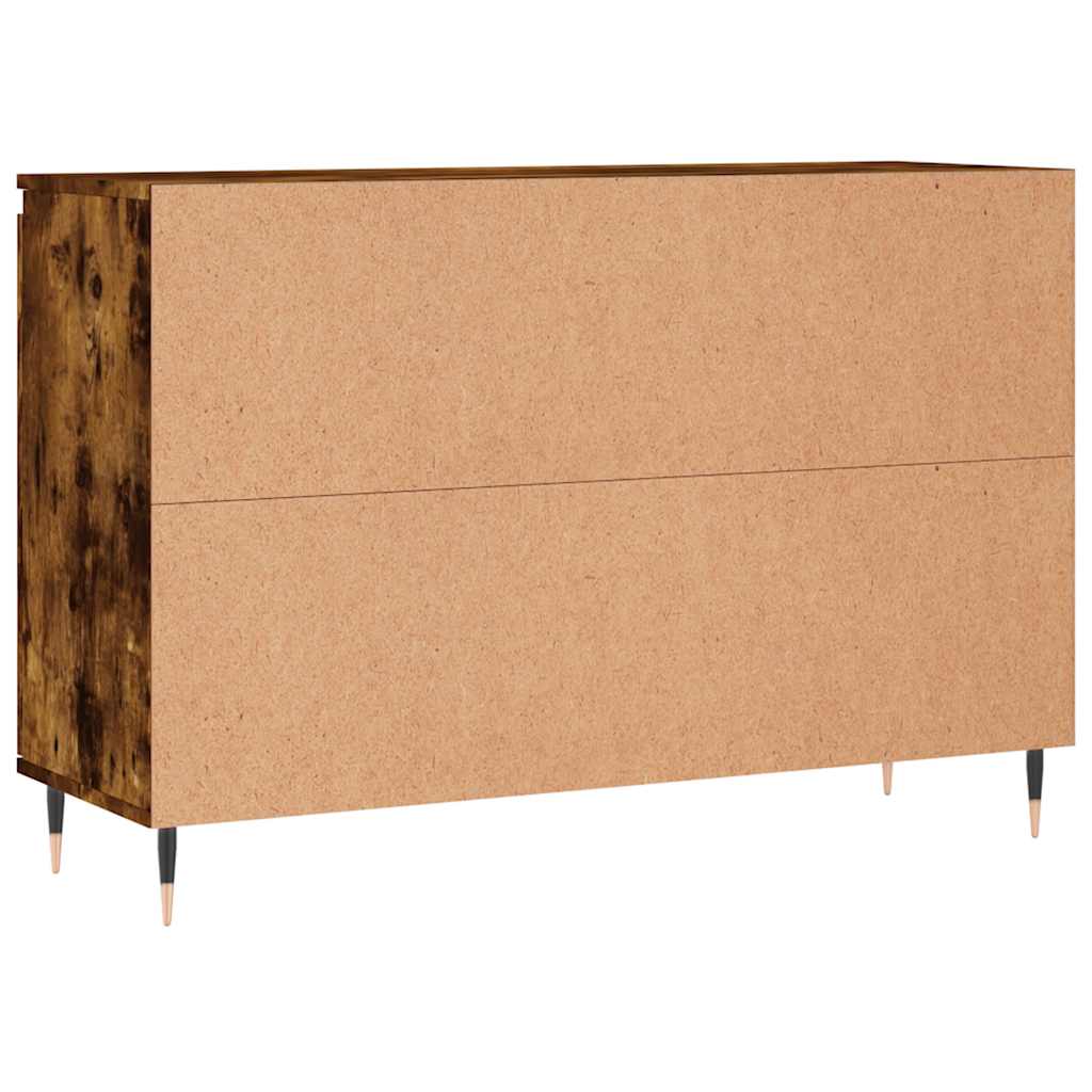 Sideboard Smoked Oak 101,5x35x70 cm Engineered Wood