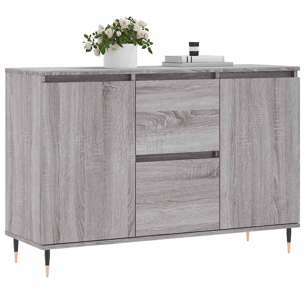Sideboard Grey Sonoma 101,5x35x70 cm Engineered Wood