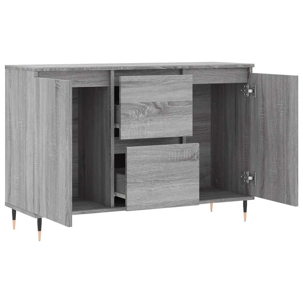 Sideboard Grey Sonoma 101,5x35x70 cm Engineered Wood