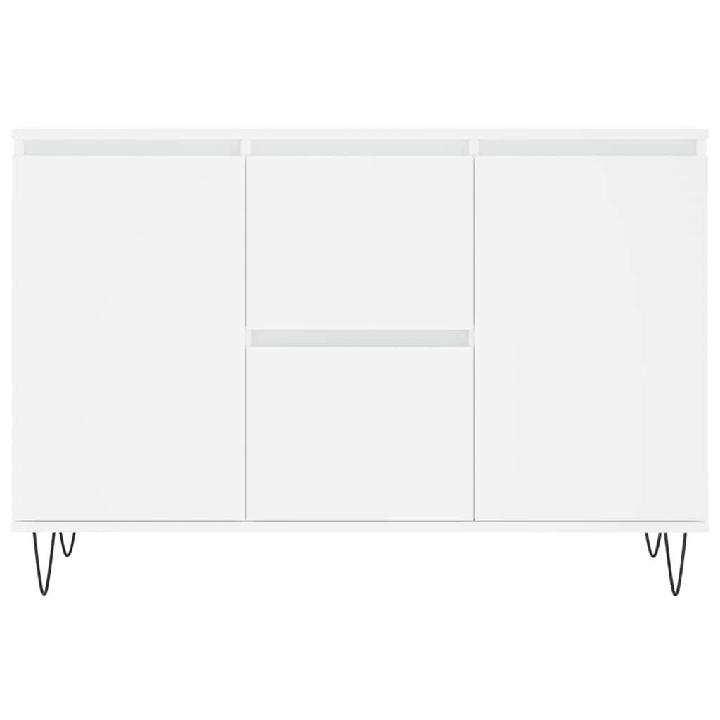 Sideboard White 101,5x35x70 cm Engineered Wood