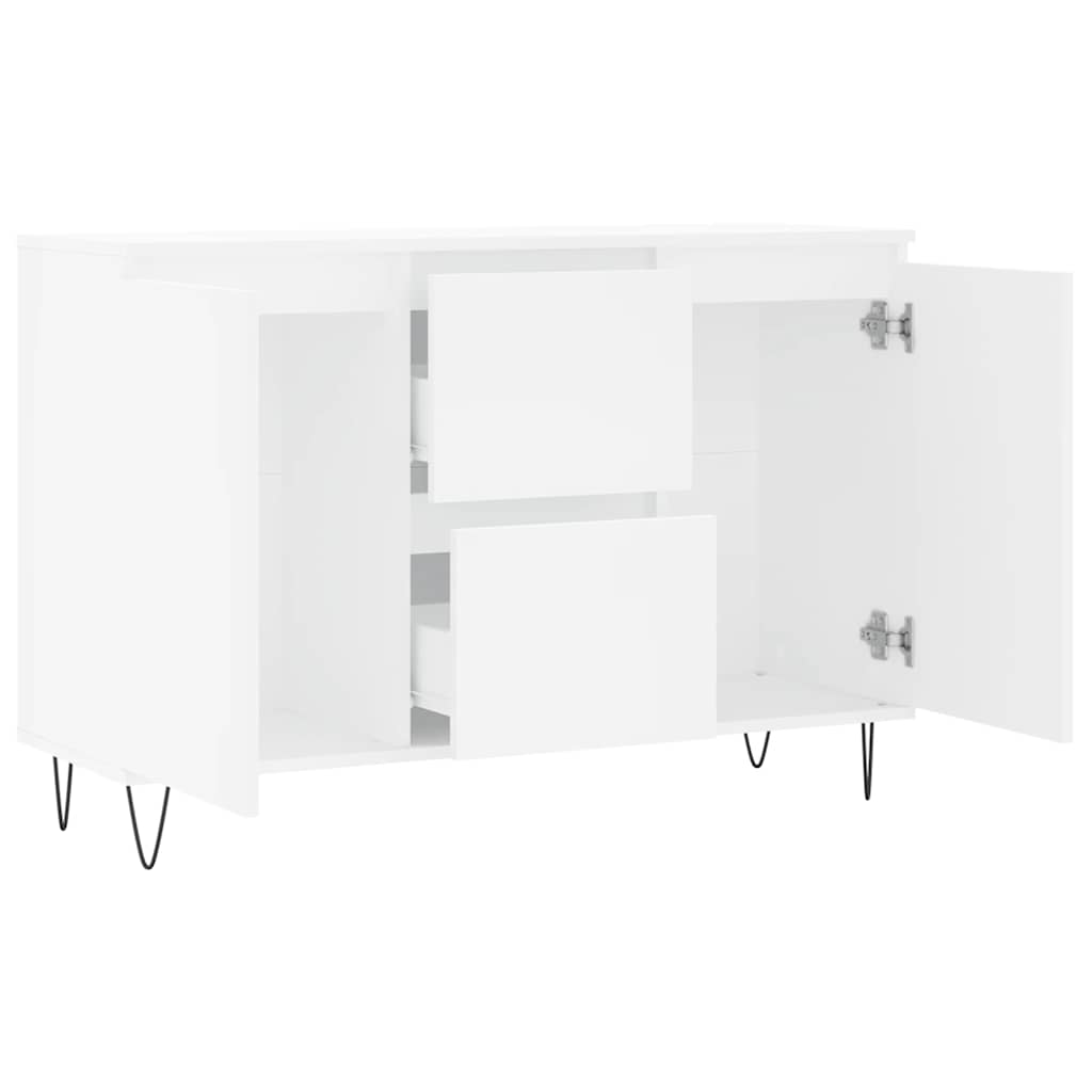 Sideboard White 101,5x35x70 cm Engineered Wood