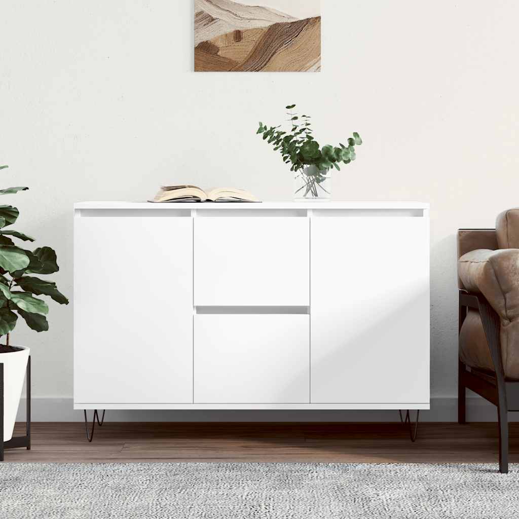 Sideboard White 101,5x35x70 cm Engineered Wood