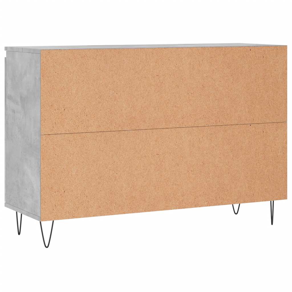 Sideboard Concrete Grey 101,5x35x70 cm Engineered Wood