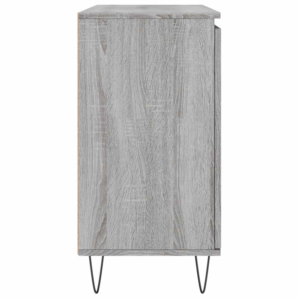 Sideboard Grey Sonoma 101.5x35x70 cm Engineered Wood