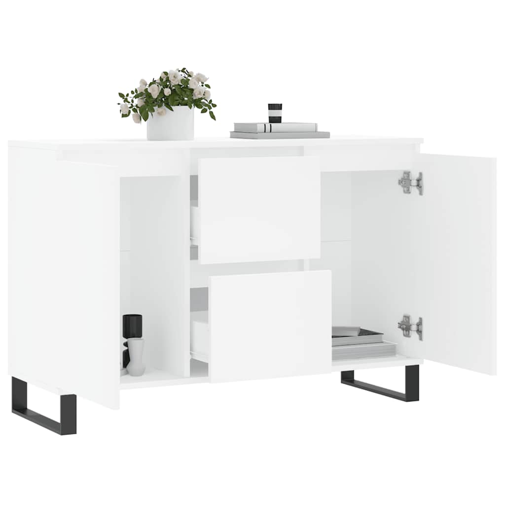 Sideboard White 101,5x35x70 cm Engineered Wood