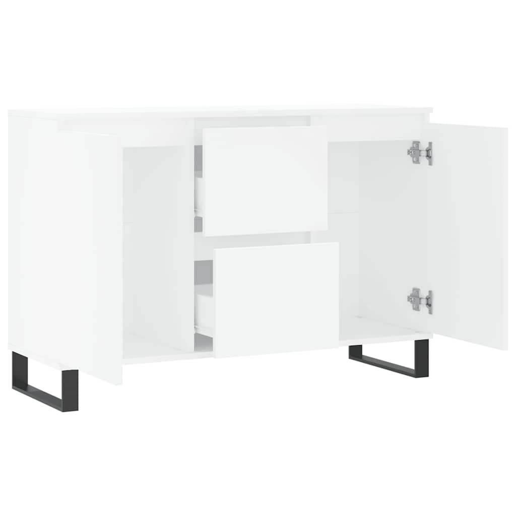 Sideboard White 101,5x35x70 cm Engineered Wood