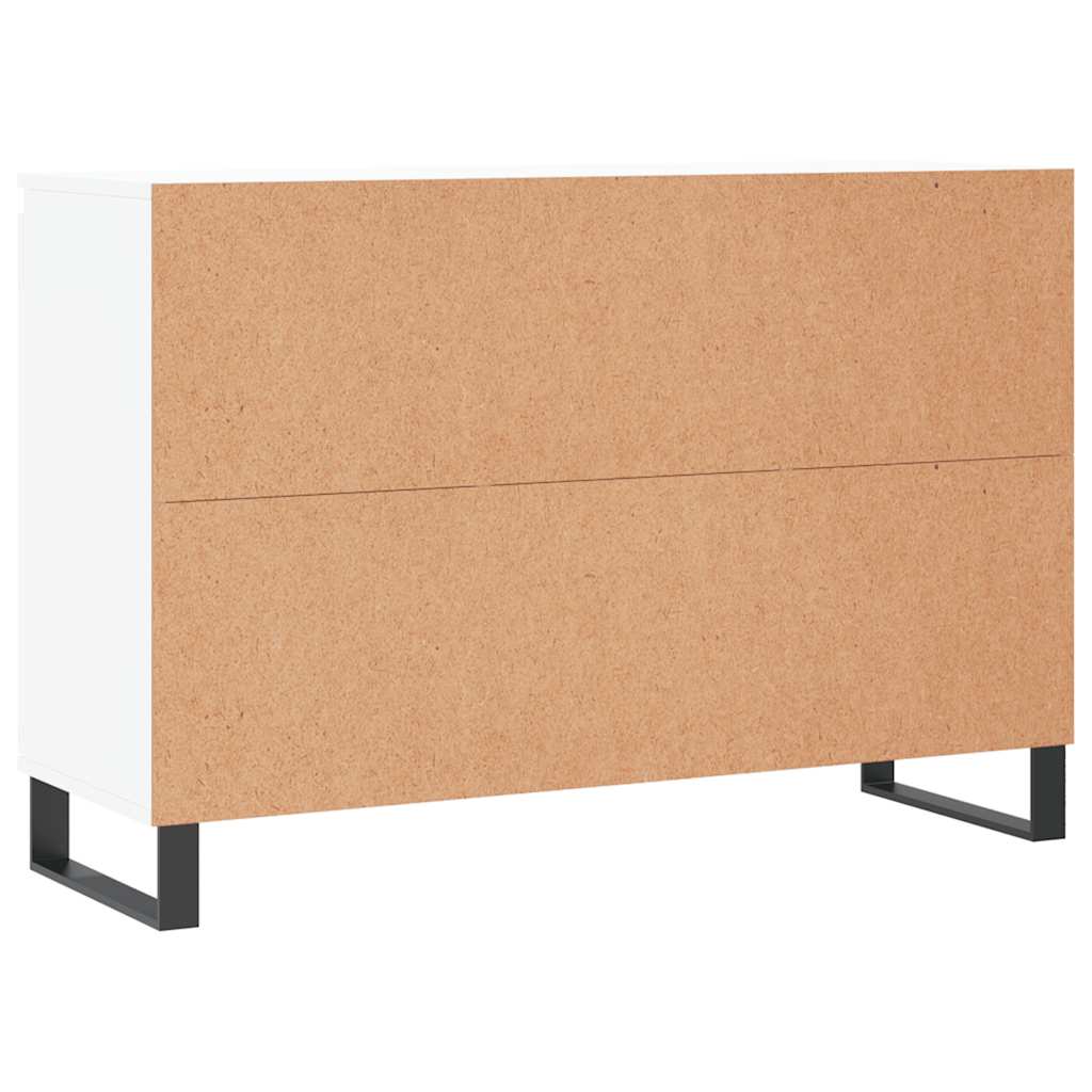 Sideboard White 101.5x35x70 cm Engineered Wood