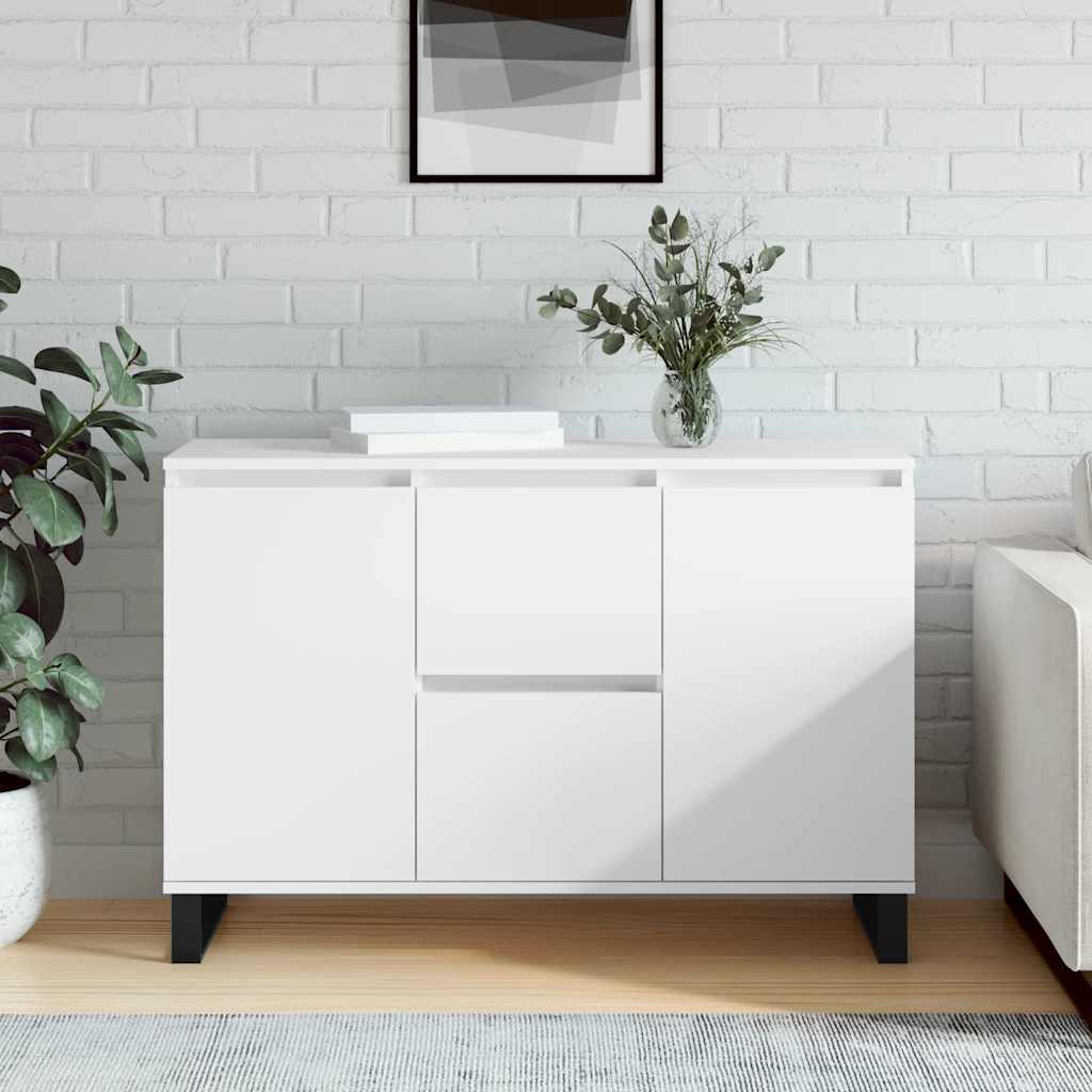 Sideboard White 101,5x35x70 cm Engineered Wood