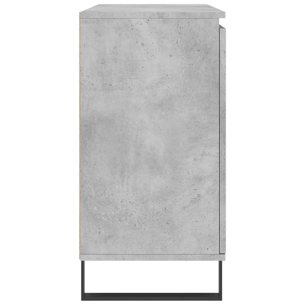 Sideboard Concrete Grey 101.5x35x70 cm Engineered Wood