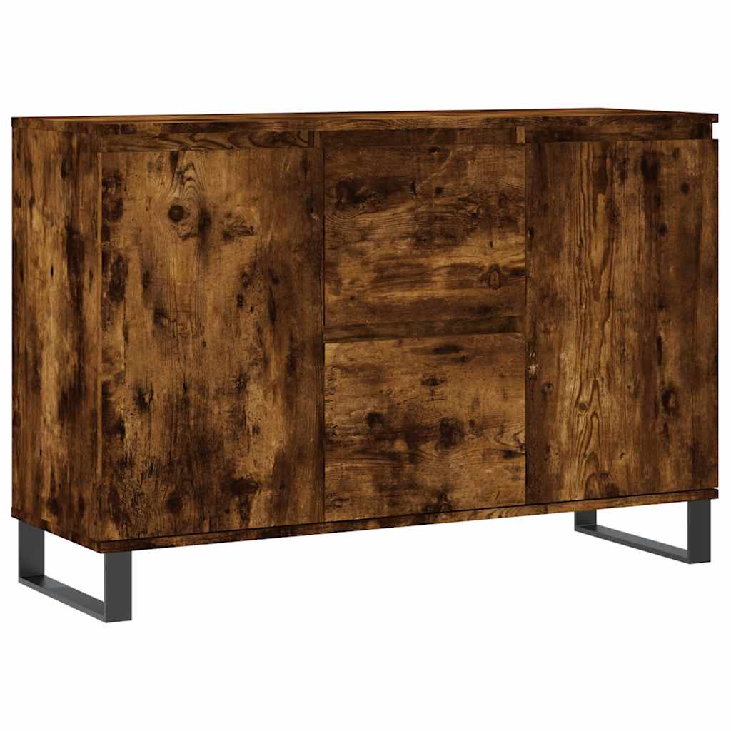 Sideboard Smoked Oak 101.5x35x70 cm Engineered Wood