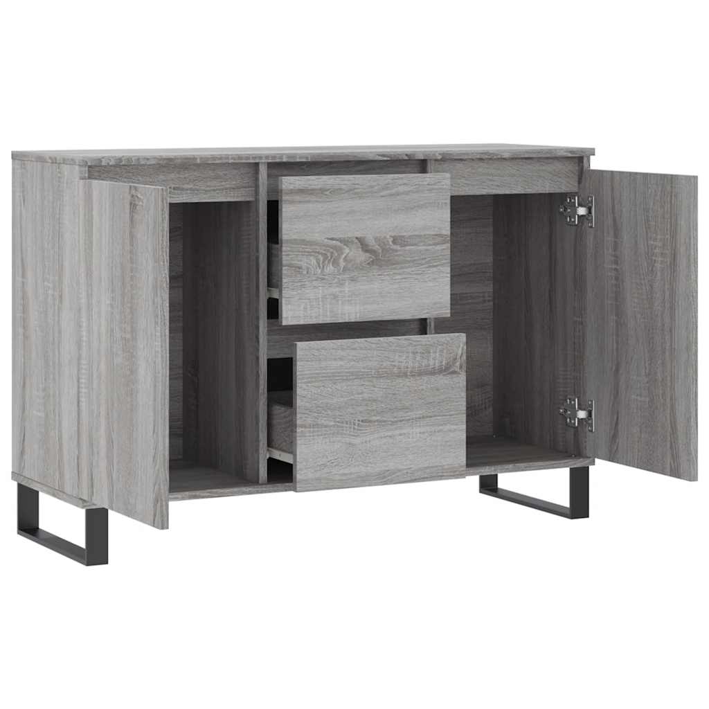 Sideboard Grey Sonoma 101,5x35x70 cm Engineered Wood