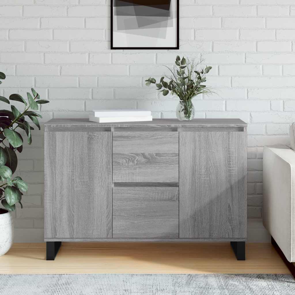 Sideboard Grey Sonoma 101,5x35x70 cm Engineered Wood
