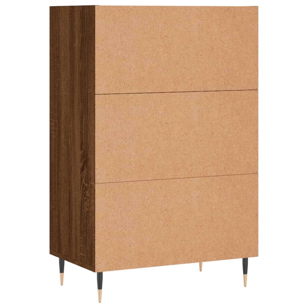 Highboard Brown Oak 57x35x90 cm Engineered Wood