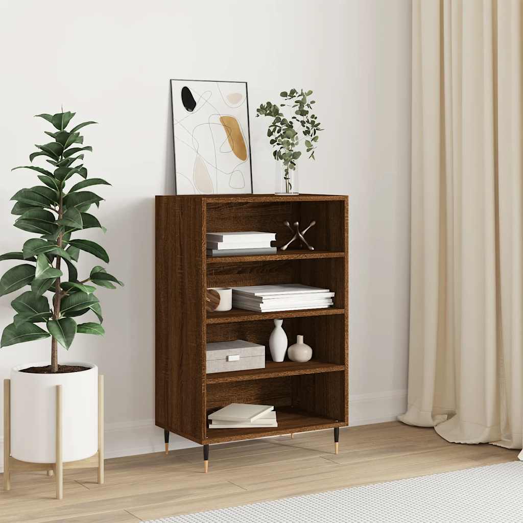 Highboard Brown Oak 57x35x90 cm Engineered Wood