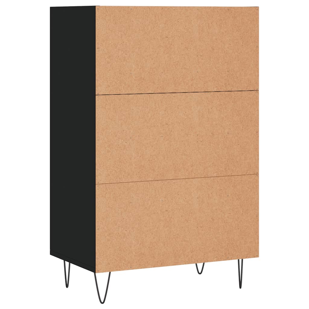 Highboard Black 57x35x90 cm Engineered Wood