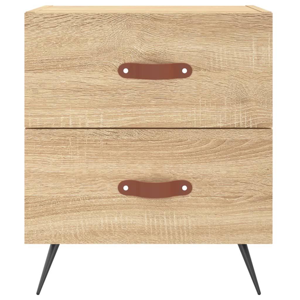 Bedside Cabinets 2 pcs Sonoma Oak 40x35x47.5 cm Engineered Wood