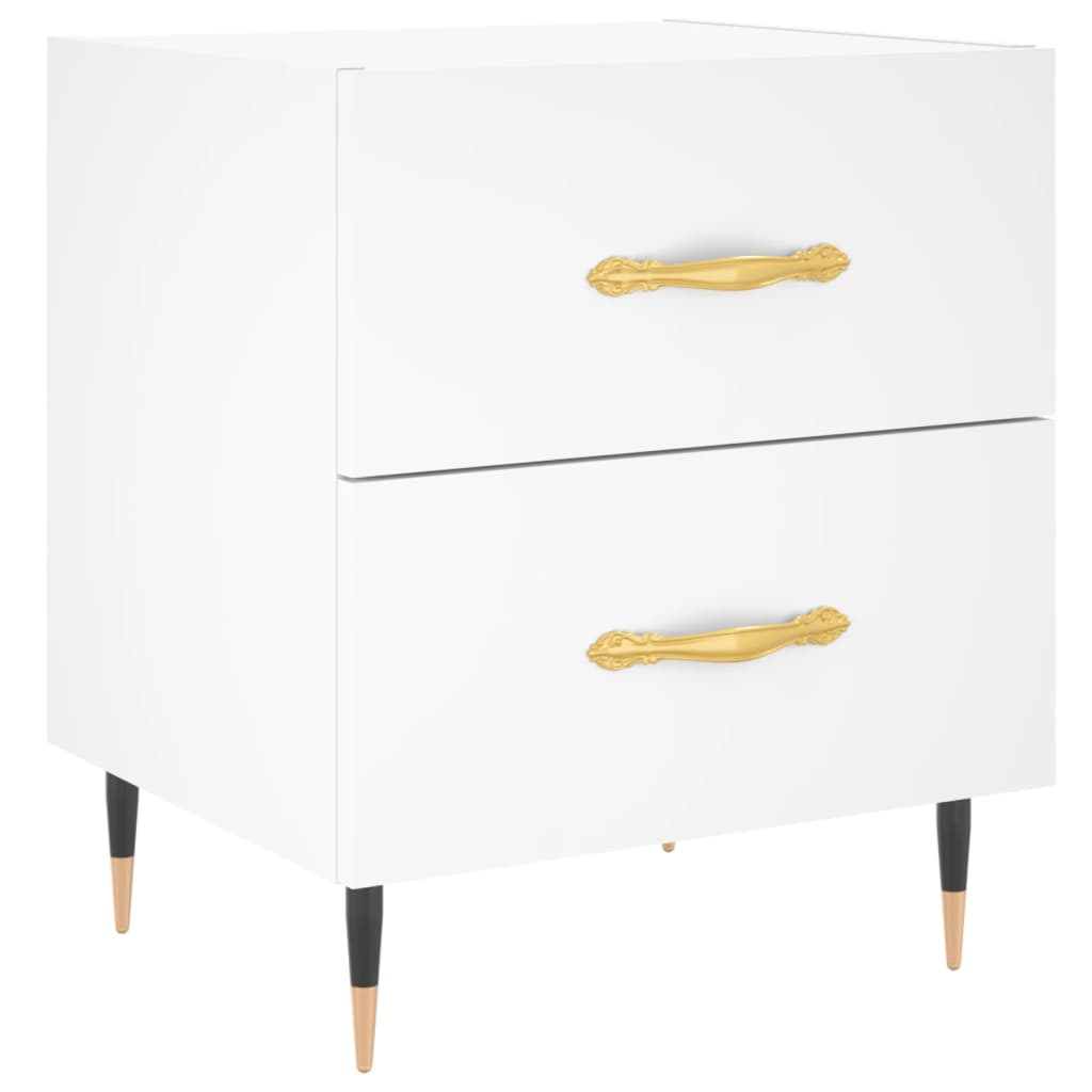 Bedside Cabinet White 40x35x47,5 cm Engineered Wood
