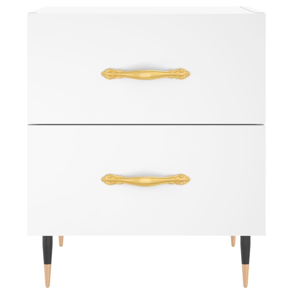 Bedside Cabinet White 40x35x47,5 cm Engineered Wood