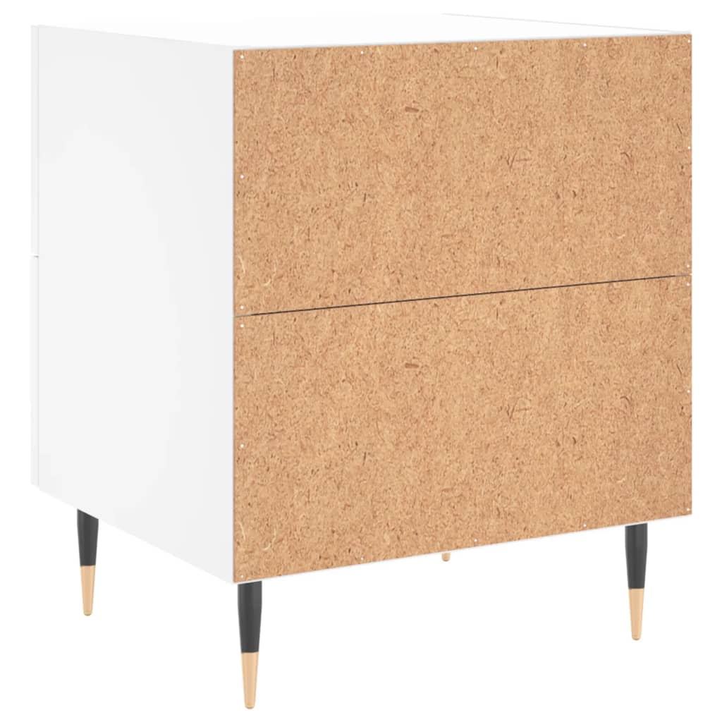 Bedside Cabinet White 40x35x47,5 cm Engineered Wood
