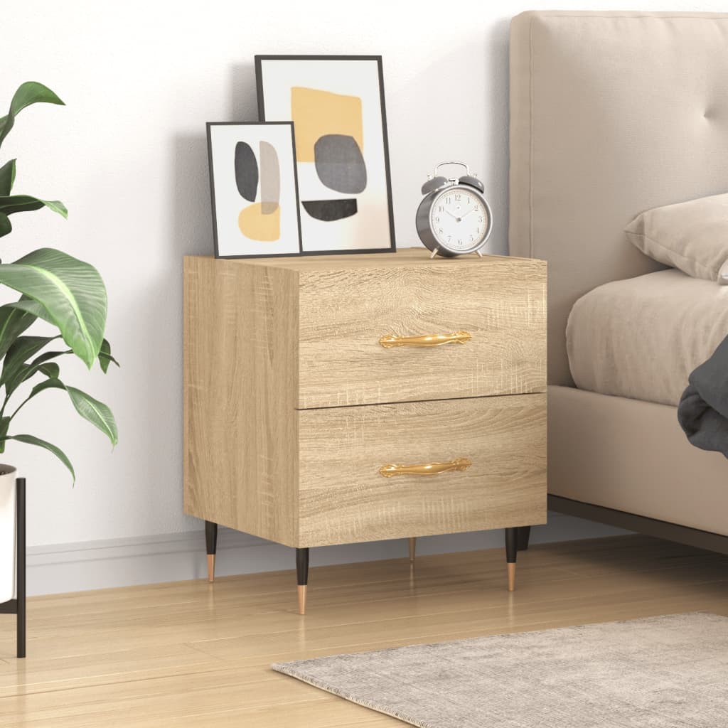 Bedside Cabinet Sonoma Oak 40x35x47,5 cm Engineered Wood