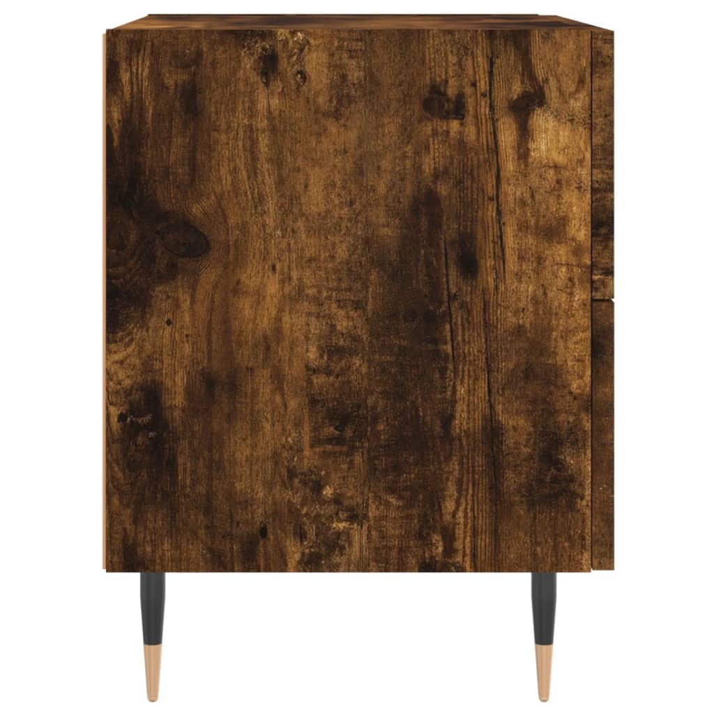 Bedside Cabinet Smoked Oak 40x35x47,5 cm Engineered Wood
