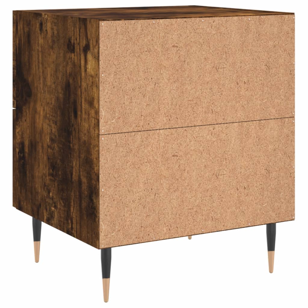 Bedside Cabinet Smoked Oak 40x35x47,5 cm Engineered Wood