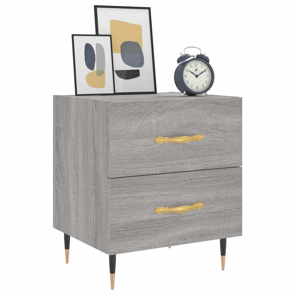 Bedside Cabinet Grey Sonoma 40x35x47,5 cm Engineered Wood