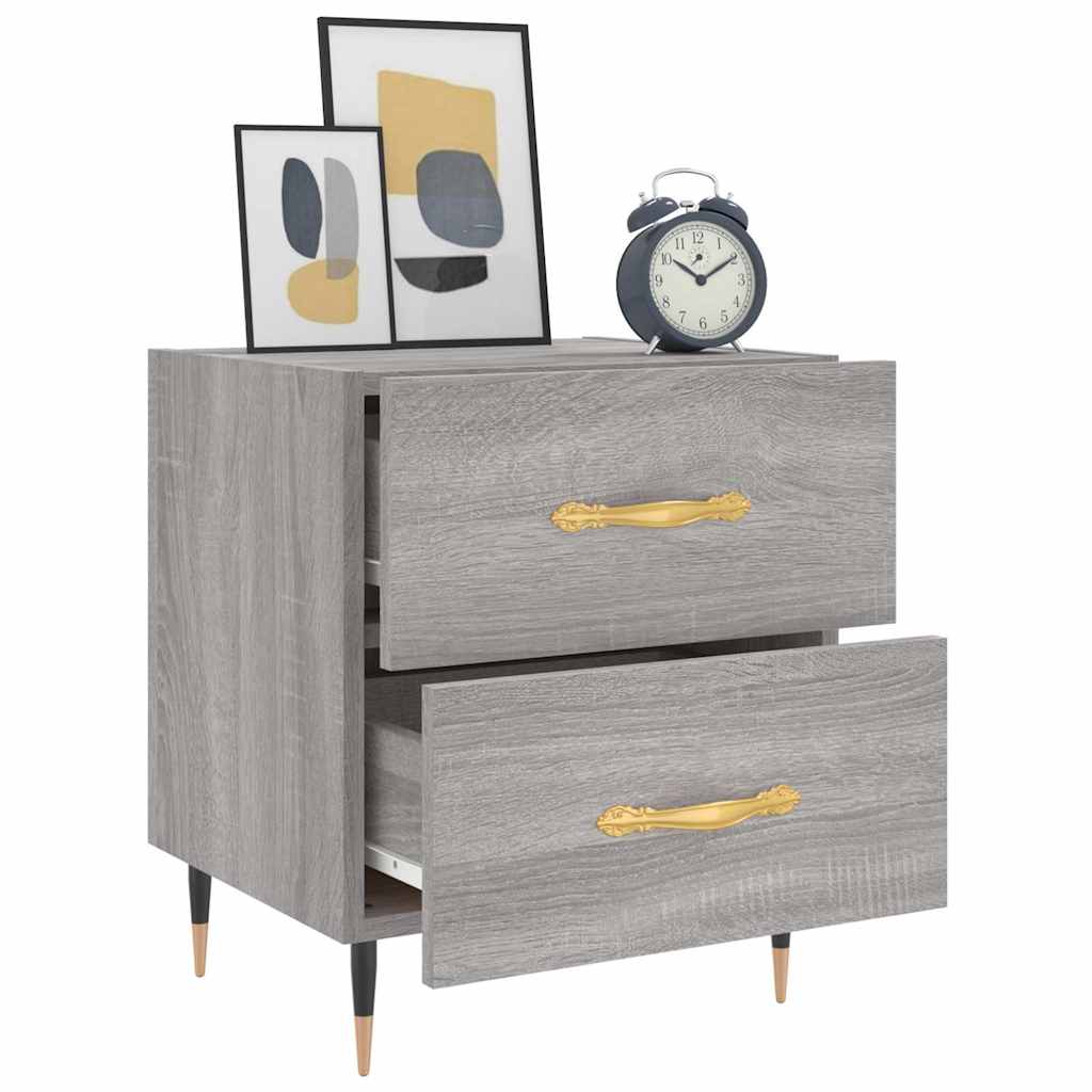 Bedside Cabinet Grey Sonoma 40x35x47,5 cm Engineered Wood