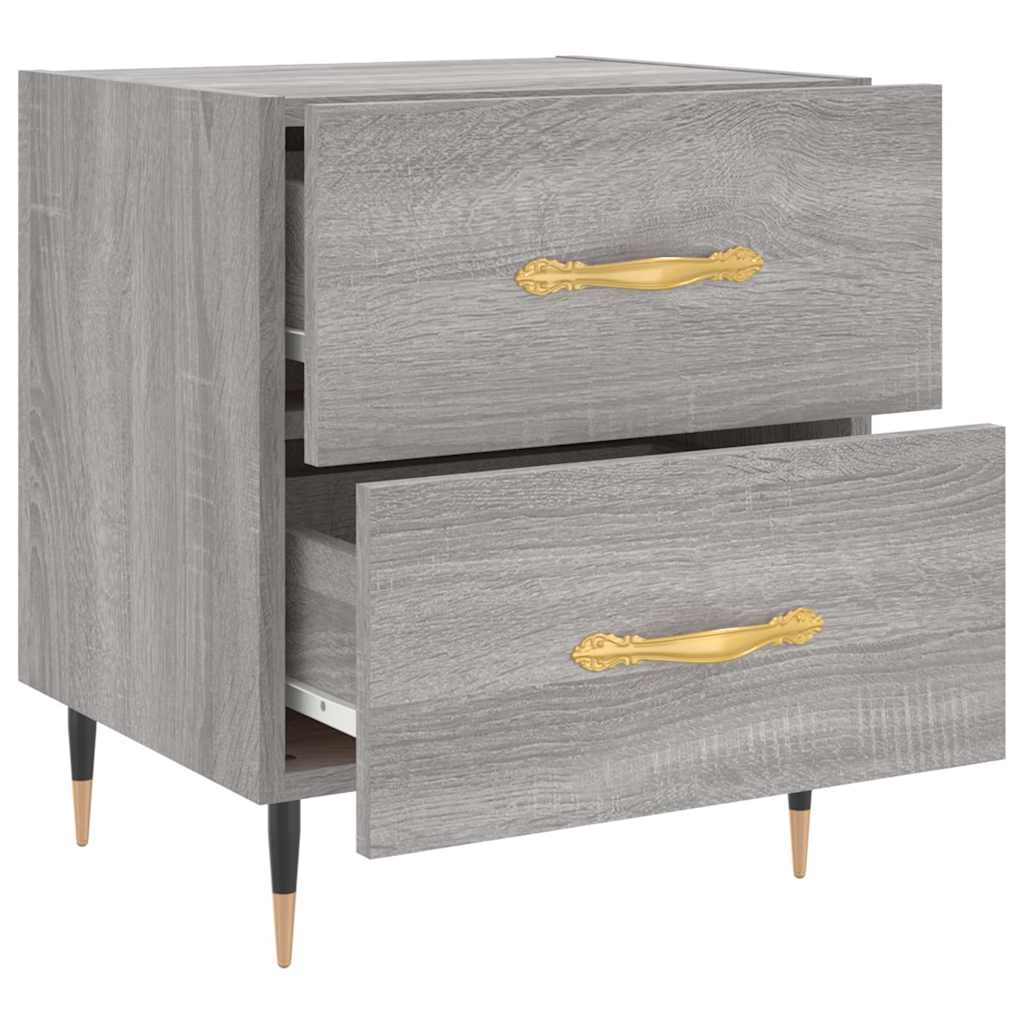 Bedside Cabinet Grey Sonoma 40x35x47,5 cm Engineered Wood