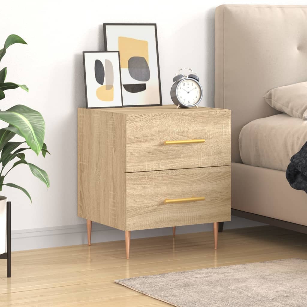 Bedside Cabinet Sonoma Oak 40x35x47,5 cm Engineered Wood