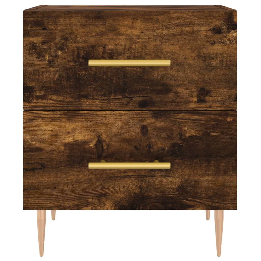 Bedside Cabinet Smoked Oak 40x35x47,5 cm Engineered Wood