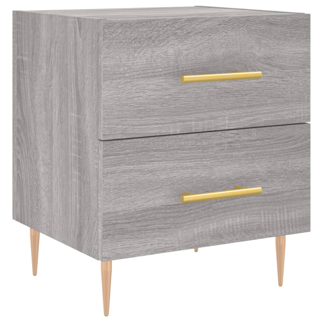 Bedside Cabinet Grey Sonoma 40x35x47,5 cm Engineered Wood