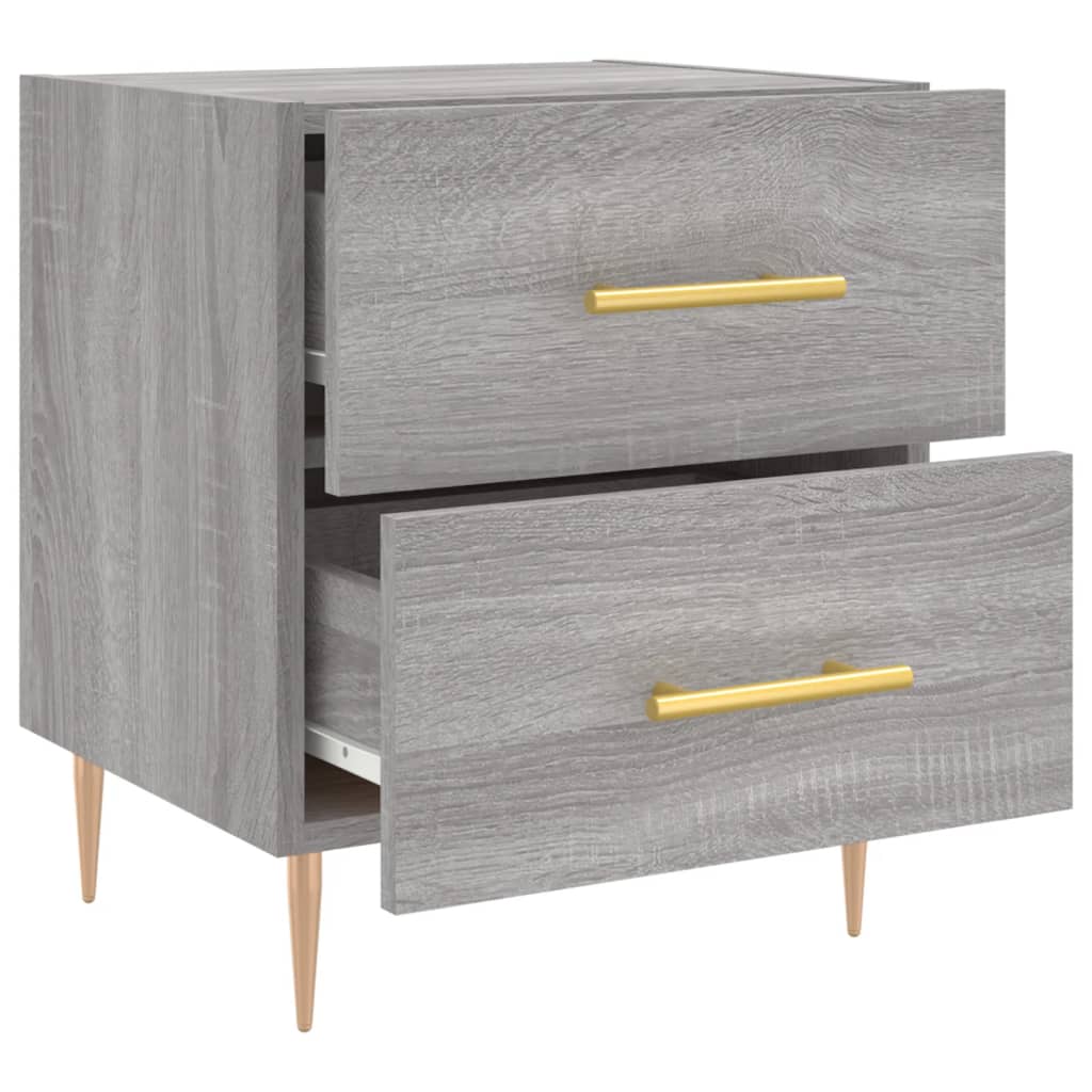 Bedside Cabinet Grey Sonoma 40x35x47,5 cm Engineered Wood